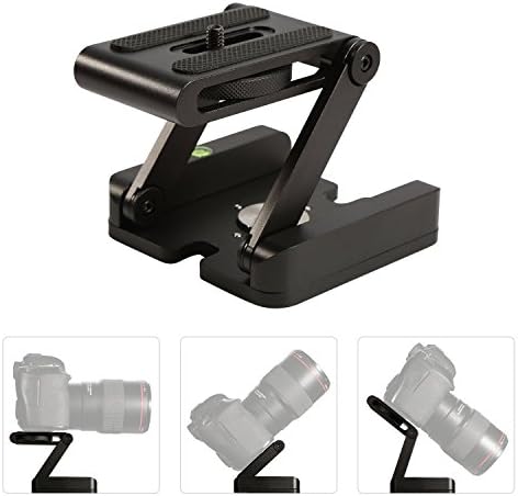 Z-Flex Swivel Head Capalta Flower Aluminium Alloy Z Flex Tilt Swivel Head Table Top Stand Holder Quick Release Plate for Camera Max. 3Kg