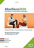 Abschluss 2020 - Hauptschulabschluss Klasse 10 Nordrhein-Westfalen: Originalprüfungen mit Trainingsteil für die Fächer Deutsch, Mathematik und ... und Audio-CD für Englisch (pauker.) by