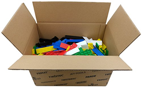 SILISTO Kunststoff Verglasungsklötze, 250 Stück, 100 x 24 mm, mehrfarbig, 53524bk - 2