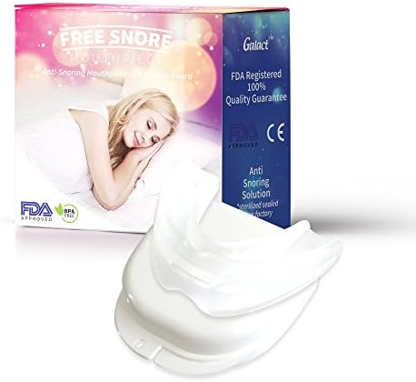 Galact FREE SnoreMouthpiece - Snoring Solution, Sleep Aid Night Mouth Guard Bruxism Mouthpiece (Fits Most, Transparent)