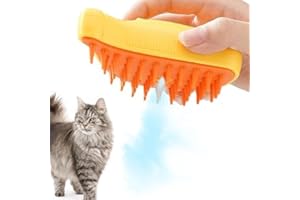 LONNALEE Szczotka Parowa 3 w 1 dla Kota - Z Ładowarką USB i Zbiornikiem na Wodę - Do Włosów Długich i Krótkich - Idealna do Masażu