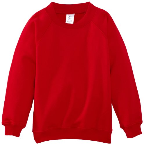 Trutex Limited 260G Crew Neck, Sudadera para Niños, Rojo (Scarlett), 5-6 años (Talla del fabricante: 22-23