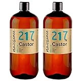 Naissance Huile de Ricin (n° 217) Pressée à froid - 2 litres (2 x1L) - 100% pure, végan, sans hexane, sans OGM