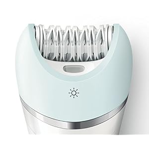 Philips Satinelle Advanced Wet and Dry Cordless Epilator for Face and Body with 5 Attachments - BRE630/00 - Image 4