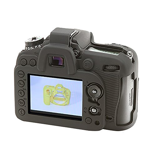 easyCover ECND7100 Coque en silicone pour Nikon D7100 Noir