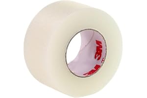 FITMEDIX Transpore Surgical Tape, 2.5cm x 9.1m (1 Roll) | Hypoallergenic | Transpore Tape | Medical Tape for Skin, Dressings and Face | Blister Tape | Bandage Tape | First Aid Tape Suitable for Sensitive Skin