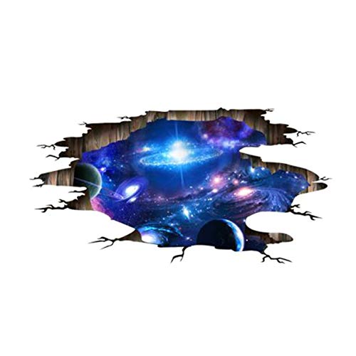 Preisvergleich Produktbild JullyeleDEgant 3D Galaxy Aufkleber Weltraum Wand Papier Universum Decke Dekoration Innovative Wandverkleidung Für Wohnzimmer Kinderzimmer