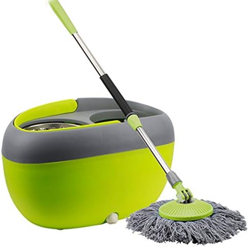 HJMTRY Household Mop Bucket Hand Wash Dual Drive Mop Mopping 360 Degree Automatic Rotating Mop