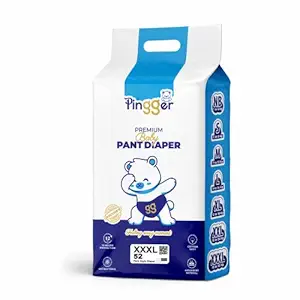 Pingger Baby Pants Diaper Monthly Jambo Pack XXXL Size (18 to 35 Kg ) 52 Count