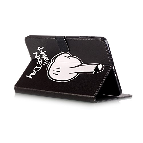 Romtronic Cute Colorful Flip Tasche PU Leder Abdeckung Stand Schutzhülle für Samsung Galaxy Tab A6 10.1 Pouces SM-T580 / SM-T585 + 1 x Schwarz Stylus (Design 13) - 4