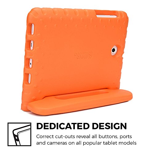 Samsung Galaxy Tab S2 8.0 hülle fur kinder, COOPER DYNAMO Beanspruchbare, strapazeirfähige, robuste, gepolsterte Hartschalenhülle mit integriertem Griff, Standfunktion & durchsichtigem Displaysschutz (Orange) - 4