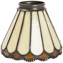 Campanella Paralume In Vetro - Ricambio Per Lampade, H 10.5 Cm, Ø 13.5 Cm, Ferro E Ottone, Made In Italy - Foto 5