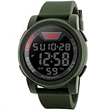 Reloj de pulsera de Longqi para hombres estilo militar y deportivo, impermeable,