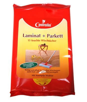 Preisvergleich Produktbild Centralin - Laminat + Parkett Feuchttücher - 15 Stück