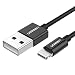 Produktbild UGREEN Lightning Kabel 0.5m Lightning Kabel auf USB A Stecker Ladekabel MFi Zertifiziert für iPhone 7 / 7plus / 6S/ 6 / 6 Plus, iPhone5s/5c/5, iPad Mini/Mini 2, iPad Air usw Schwarz