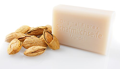 Sparset 4stk Florex Schafmilchseife Lavendelöl, Mandelöl, Olivenöl, Honig je 100g, aus 100% österreichischer Bio Schafsmilch ohne Erdöl, silikonfrei, parabenfrei & ohne Tierversuche - 2
