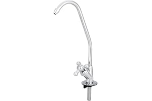 FICTORY Rubinetto per Acqua Potabile, 1/4 '' Rubinetto da Cucina in Lega di Zinco Rubinetto Cromato per osmosi inversa RO Rubinetto per Filtro per Acqua Potabile
