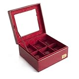  Cordays - Uhren Box - Premium Qualität - für 6 Uhren hinter Einer Glasvitrine. Handgefertigt    CDL-10003