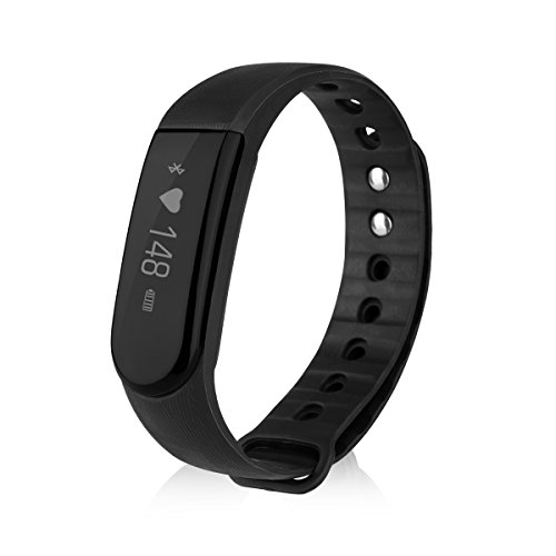 DIGGRO ID101 - Fitness Armband mit Herzfrequenz Sensor (IP67 Wasserdicht Staubdicht, OLED Display, Smart Armband Fitness Tracker mit Pulsmesser Aktivitätstracker Schrittzähler Schlafanalyse Kalorienzähler Stoppuhr für ios Android)