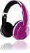 Produktbild Icy Box BigCity Vibes IB-HPh2-Pu On-Ear Kopfhörer mit Active Noise-Cancelling, zusammenklappbar, gepolstert, 3,5 mm Stecker, viel Zubehör, lila