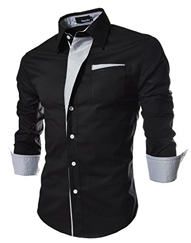 Fashion Designer Dress Shirts For Men Long Sleeve Slim Fit | Desertcart  Aruba