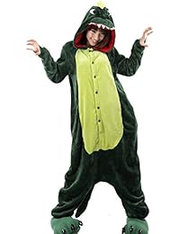 Aivtalk - Franela Onesies Pijamas Adulto Unisex Costume Disfraces de Animales con Capucha Divertido Para Carnaval Halloween Navidad Ropa de Dormir Cosplay Disfraces Homewear Talla S / M / L / XL