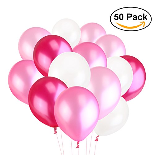 TOYMYTOY Perle Latexballons für Party Luftballons Spielzeug für Kinder 50 Stück