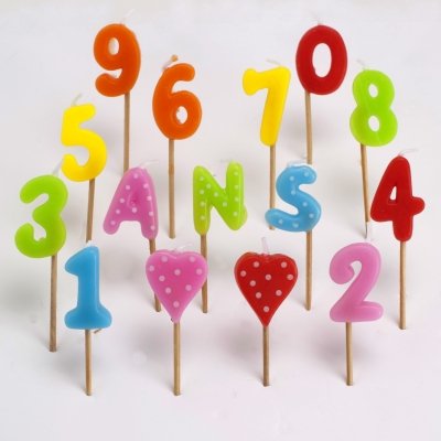 ScrapCooking 5006 15 Bougies 1,2,3 Ans, Paraffine, Multicolore, 10,5 x 17 x 2 cm