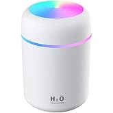 300 ml Mini USB Hava Nemlendirici ve Buhar Makinesi - LED Işıklı Taşınabilir Koku Giderici Masa&uuml;st&uuml; Dif&uuml;z&ouml;r, Ev, Ofis ve Ara&ccedil;