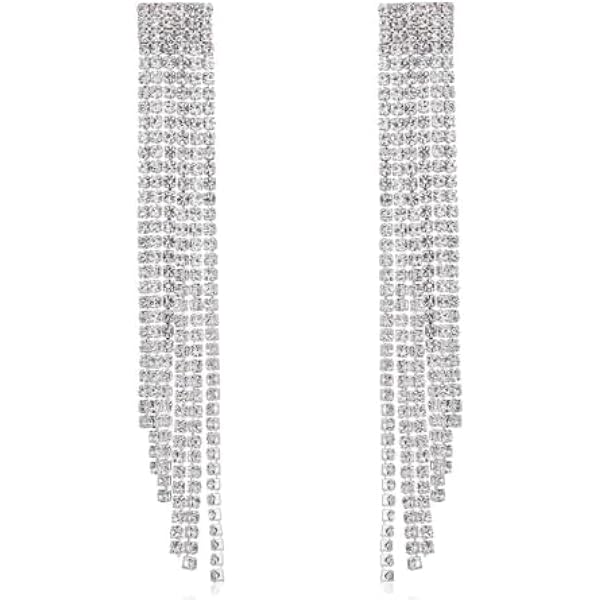 Orecchini Pendenti A Cerchio Con Colibrì E Strass - Regolabili - Donna E Ragazza