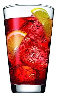 The Mammoth Design Long Drink Set de 6 verres | Sans plomb, gobelet, verrerie | pour boissons, eau, jus, cocktails | pour la maison, le bureau, l'hôtel, les bars (6X 400cc)