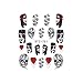 Produktbild fish Frauen-Mädchen-Halloween-Nagel-Kunst-Dekor-Tatoos Clown Sull DIY Nagel-Aufkleber Maniküre-Verpackungs-Zubehör DIY