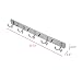 OGORI 2X 10 Hooks Coat Hat Clothes Robe Holder Rack Hook Wall Hanger Stainless Steel