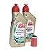 Produktbild Öl Wechselset 2 Liter Castrol SAE 10W-50 Power 1 Racing 4 Takt inkl. Ölfilter Citomerx CIT155 für Beta RR 250 400 450 Husaberg FC FE FS KTM Polaris