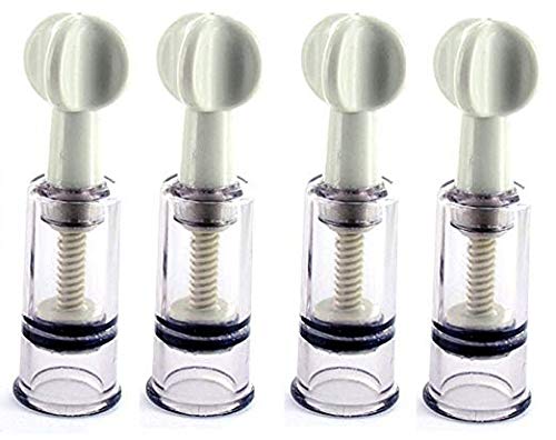 Niu-Man Coppette per Massaggio Completo per Il Corpo Ingrandimento e capezzolo Naturale per capezzoli (4 Tazze)