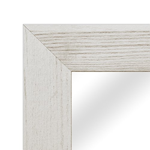 Wandspiegel Garderobenspiegel Frisierspiegel Flurspiegel Barspiegel 56,5×76,5cm – Weiss - 3
