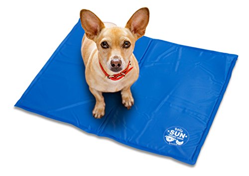 Preisvergleich Produktbild Kühlmatte Kühlkissen für Hunde 65 x 50 cm (blau)
