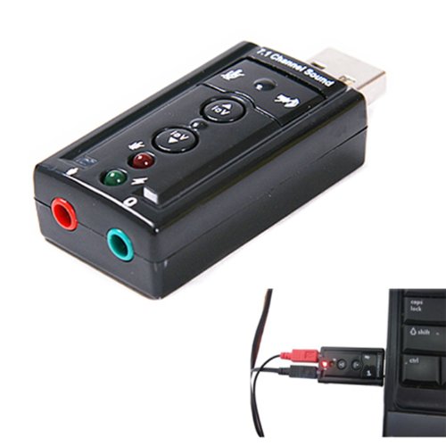 Afunta Dynamode 7-Kanal USB 2.0 Soundkarte schwarz 7.1 - 5