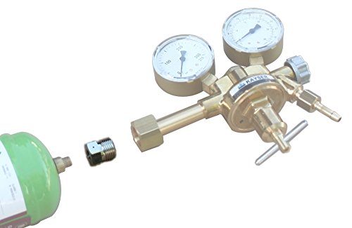 Adapter für Schutzgas-Einwegflaschen (macht die Einwegflasche zur Mehrwegflasche) - 2