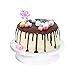 Produktbild Ohuhu Tortenplatte drehbar, Tortenständer Kuchen Drehteller Cake Decorating Turntable mit 1 Stück Winkelpalette Set, 2 Stück Icing Smoother, für Backen Gebäck, Zuckerguss, Mustern 28x7 cm Weiß (Weiß)