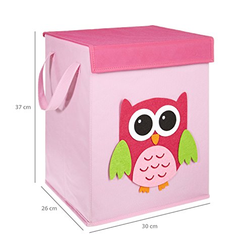 FABELBUNT® faltbare große Spielzeugkisten mit bunten Motiven und Deckel (37x 30x 26cm) - 5