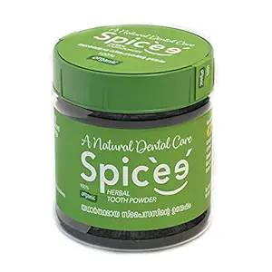 Spicee Herbal Tooth Powder | Prevents Gum Swelling, Tooth Ache and Cavities | 100% Natural and Traditional Dental Care Ingradients | Spicy Flavour 50g
