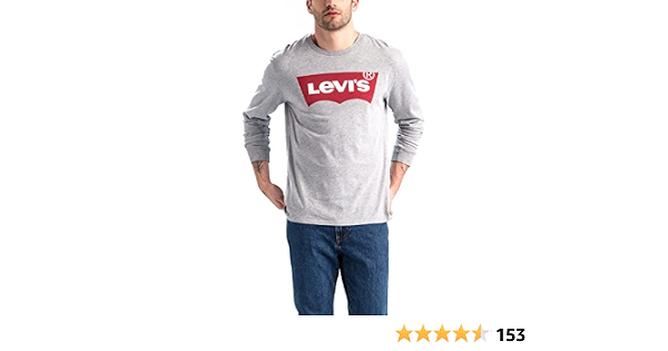 Levi's Std Graphic Tee Maglia a Maniche Lunghe, Grigio (HM LS Better  Midtone Grey Htr), XXS Uomo : Amazon.it: Abbigliamento