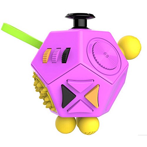 Fashion Fidget Cube 2 12-Side Fidget Cube Spinner Toy Stress Anxiety Relieves Stress and Anxiety and Relax for Children and Adults with ADHD ADD OCD Autism (Pink) Fashion Fidget Cube 2 12-Side Fidget Cube Spinner Toy Stress Anxiety Relieves Stress and Anxiety and Relax for Children and Adults with ADHD ADD OCD Autism (Pink)