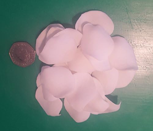 30 Edible Medium rose petals cupcake cake toppers decoration christening wedding - Free first class post (Pearlescent Navy Blue)