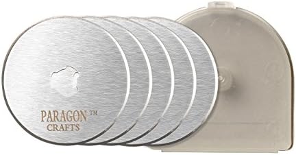 Paragon Crafts 5 Pack 45mm Razor Edge Sharp Refill Rotary Cutter Blades A Must Have for Sewing Quilting Arts Crafts DIY Scrap Booking