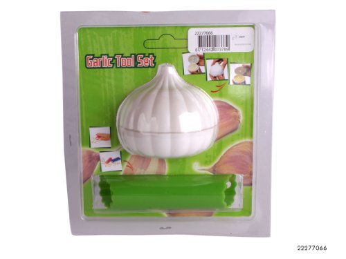 Knoblauchschneider mit Schäler