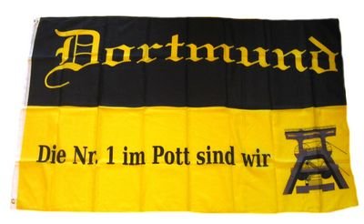 Fahne / Flagge Fußball Dortmund NEU 90 x 150 cm Flaggen