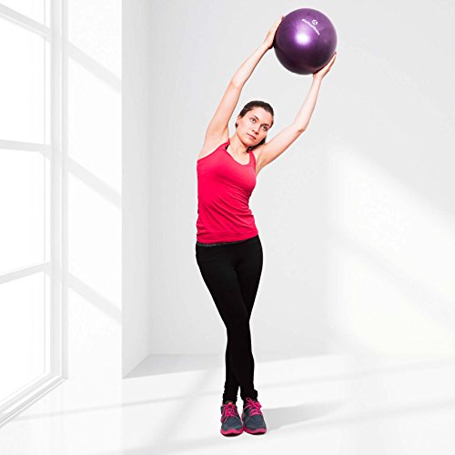 Mini Pilates Ball »Balle« 18cm / 23cm / 28cm Gymnastikball für Beckenübungen, Stärkung der Bauchmuskulatur und partielle Massage. Erhältlich in aktuellen Trendfarben : blau, türkis, silber, violett, grün, gelb, orange und himmelblau - 8