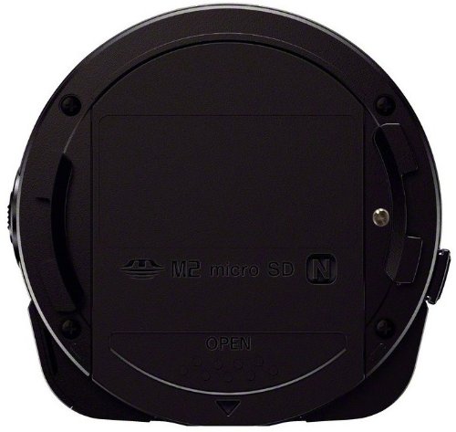 Sony DSC-QX10 Fotocamera Lens-Style per Smartphone, Sensore CMOS Exmor R da 7,76 mm e 18,2 Megapixel, Obiettivo Sony G con Zoom Ottico 10x, Nero